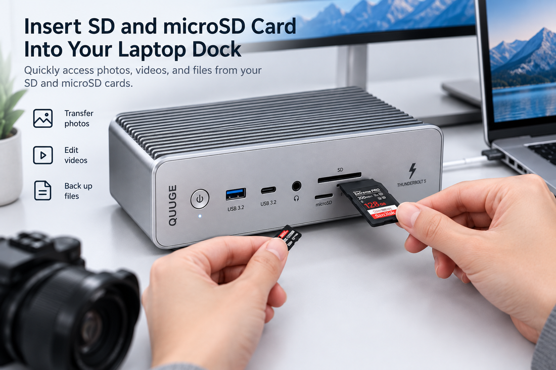 How to Build an SD and microSD Card Workflow Around a Laptop Dock