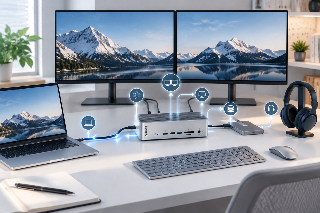 How to Build a Clean One-Cable Home Office With a Laptop Dock