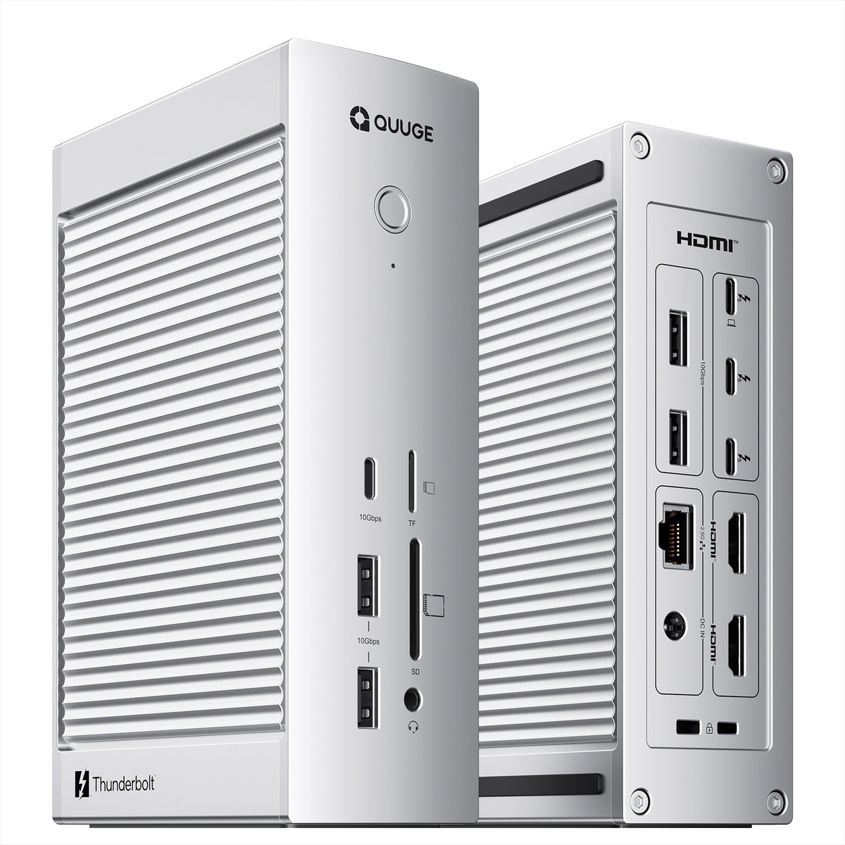 QUUGE TB5 Docking Station 14-in-1, Thunderbolt 5 Dock for Macbook